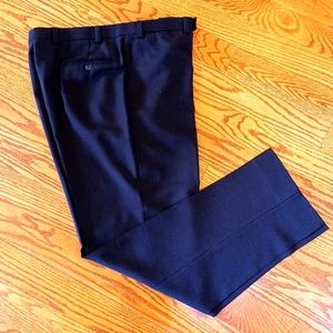 Men's Calvin Klein Black Pinstripe Suit/Dress Pants (Size 38x34)
